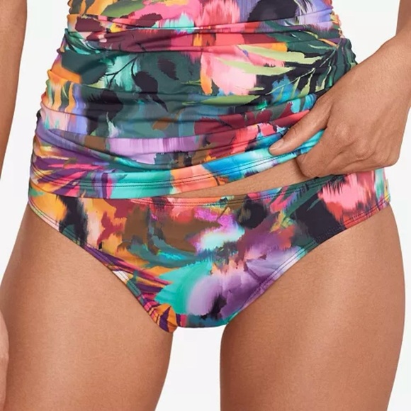 NWT  Lauren Ralph Lauren
Women's Printed Hipster Bikini Bottoms size 8 - Picture 1 of 3